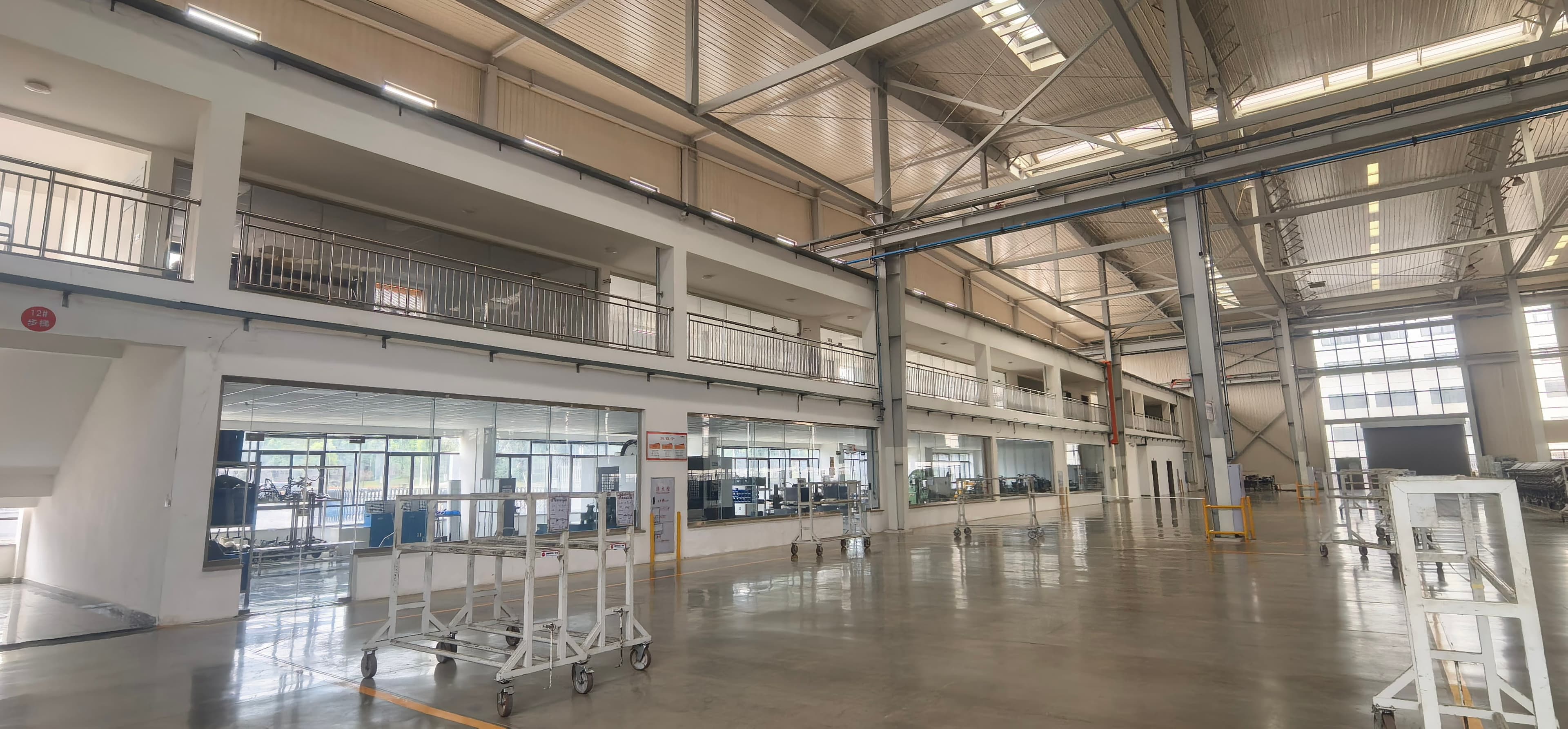 Glass-Partitioned Office Area
