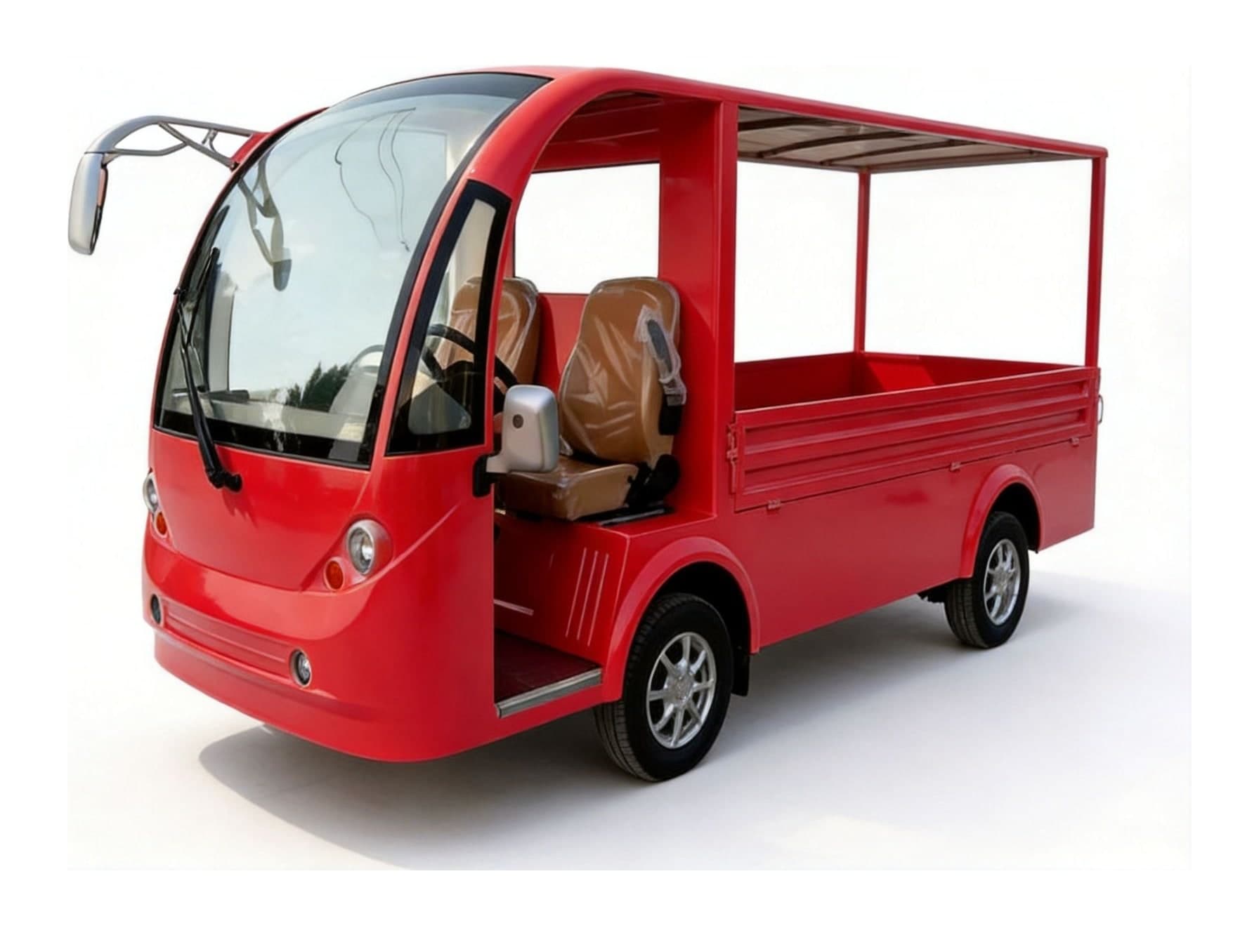 Qilu Fengde FD006A-2CGD Single-Row Electric Open-Bed Truck 2