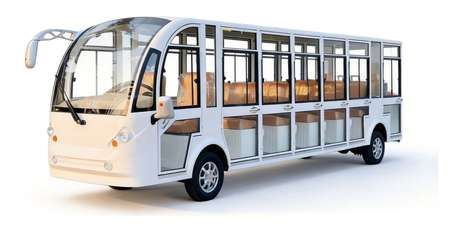 Qilu Fengde FD006A-23C 23-Seat Open Electric Sightseeing Bus