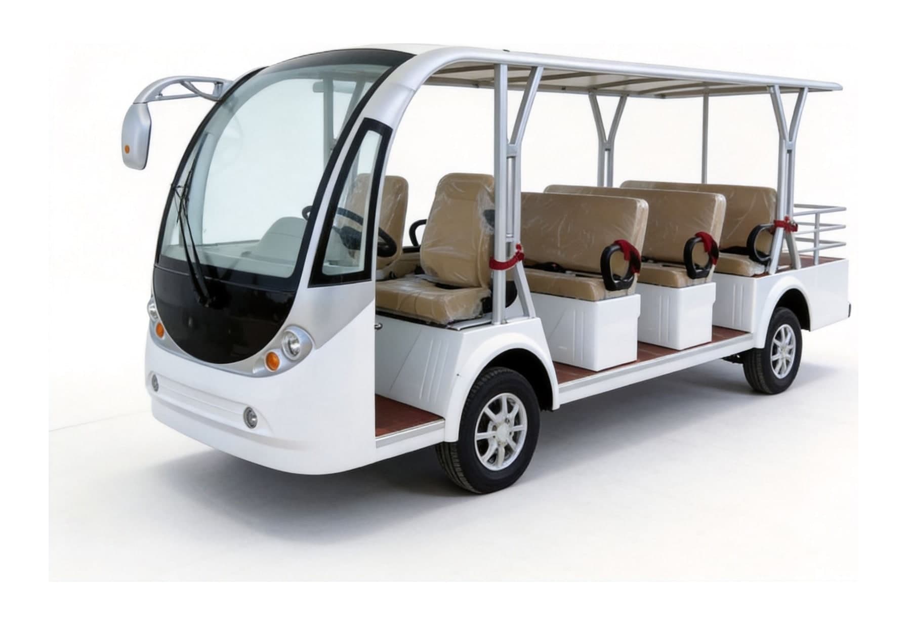 Qilu Fengde FD006A-8C 8-Seat Open Electric Sightseeing Bus