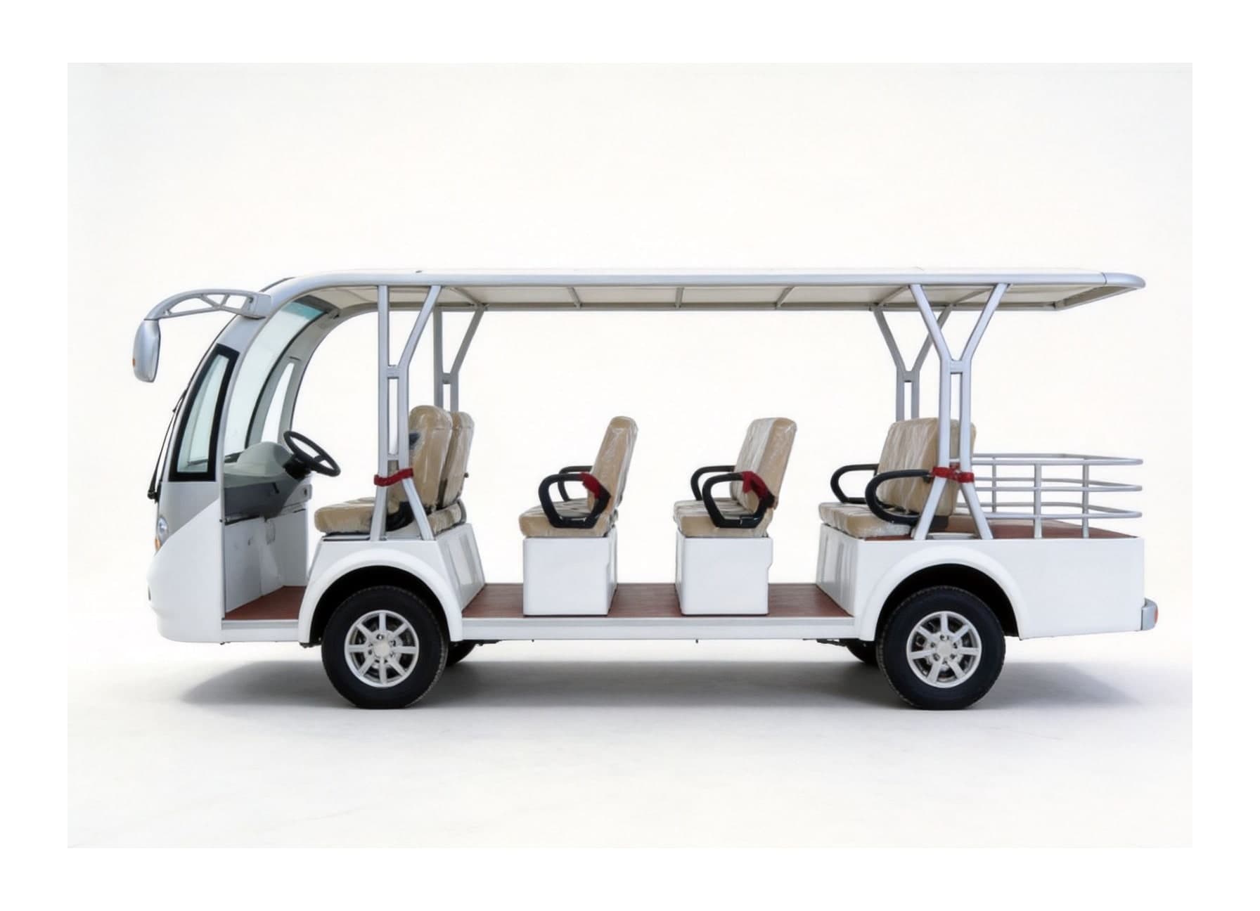 Qilu Fengde FD006A-8C 8-Seat Open Electric Sightseeing Bus 2