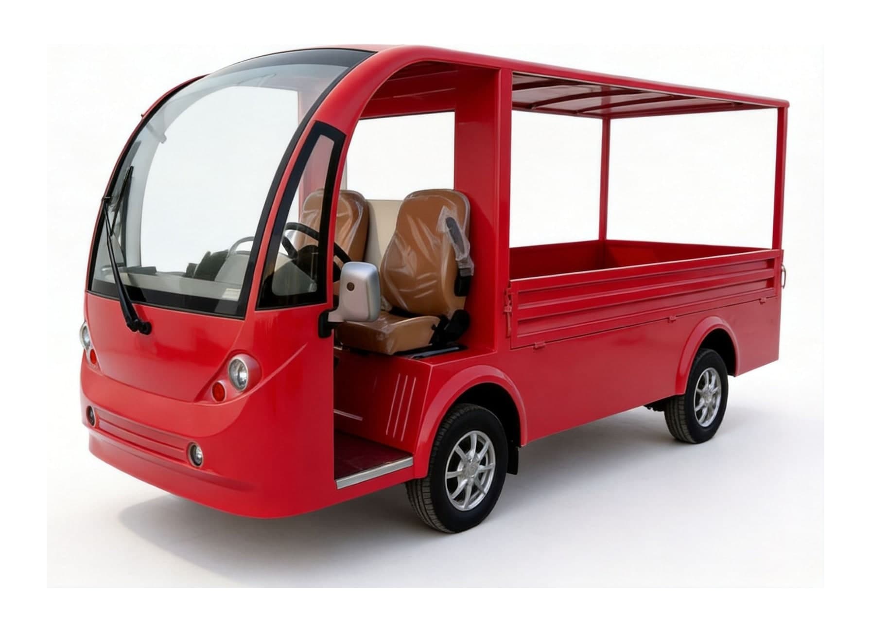 Qilu Fengde FD006A-2CGD Single-Row Electric Open-Bed Truck