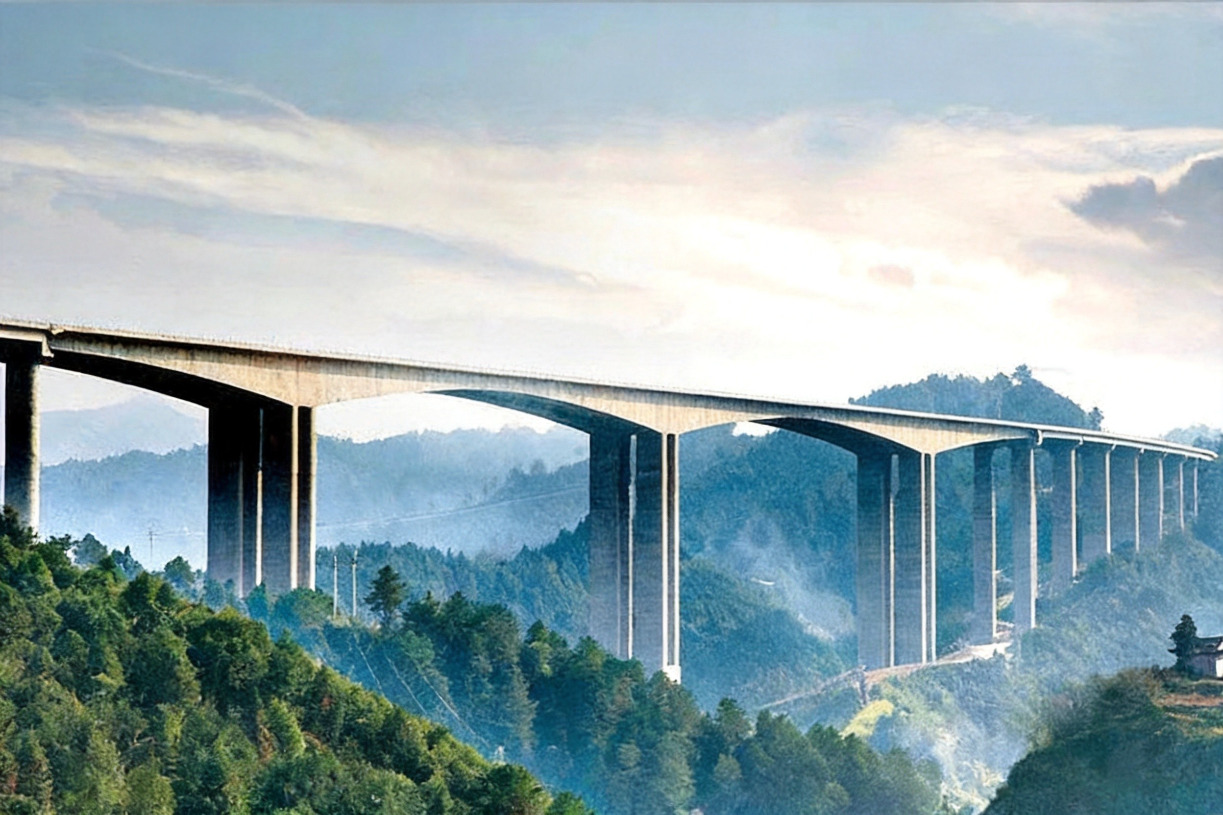 The Liangjiang Grand Bridge on the Xinxu Expressway, Hunan